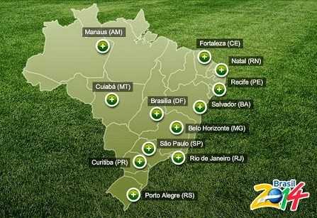 Sedes del Mundial 2014 en Brasil