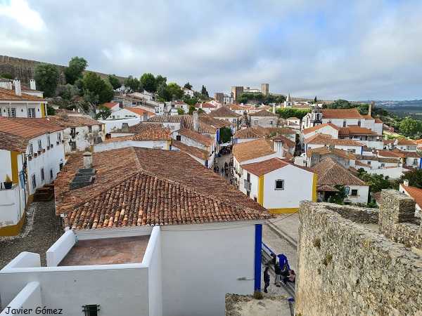 Vista de Óbidos, en Portugal