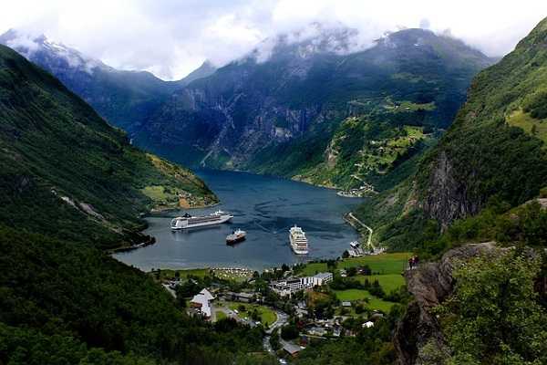 Fiordo de Geiranger en Noruega