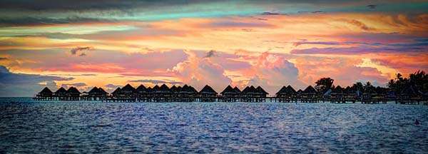 Atardecer en Bora Bora