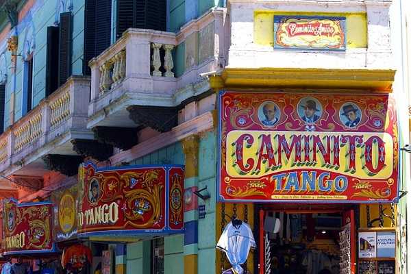 Calle Caminito en Buenos Aires