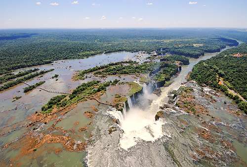 Cataratas de Iguazu vista aerea