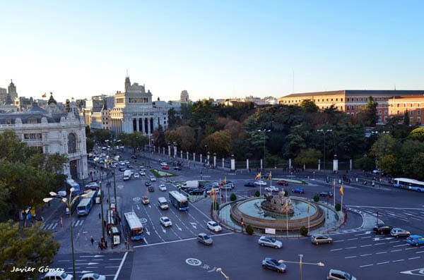 Cibeles desde el Ayuntamiento de Madrid