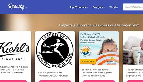 Cupones de descuento de hoteles con Rebatly