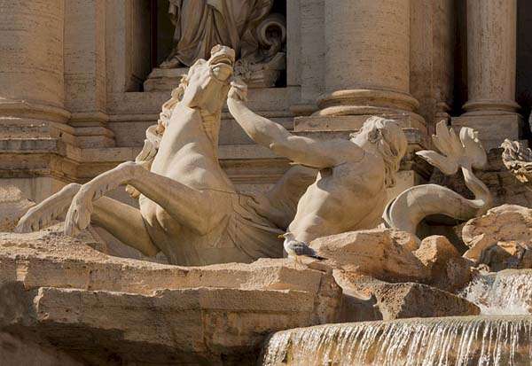 Fontana de Trevi - detalle