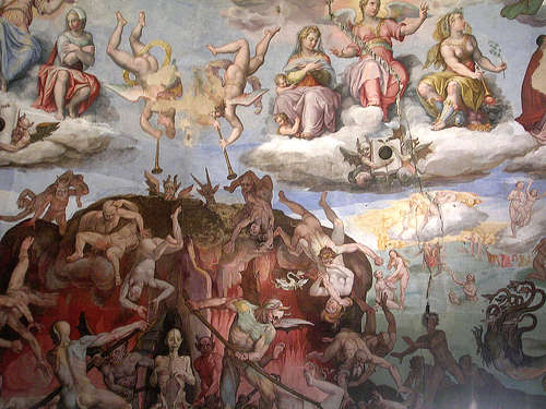 Juicio final de Vasari, detalle