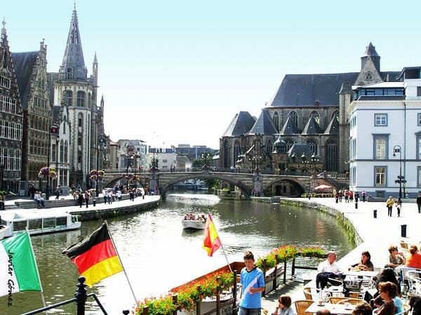 Korenlei y Graslei en Gante 1