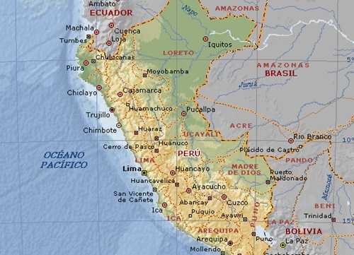 Ciudades de Perú, geografía política
