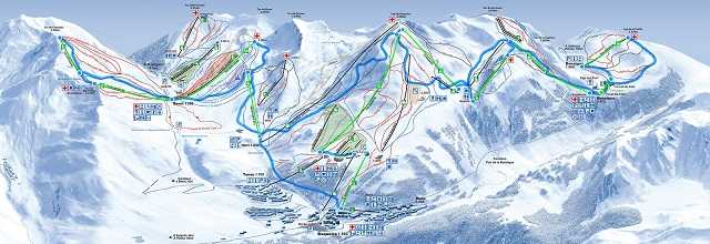 Mapa de pistas de Baqueira Beret