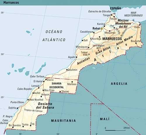 Ciudades de Marruecos, geografía política