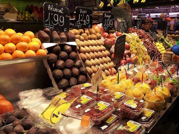 Mercado de la Boquería en Barcelona