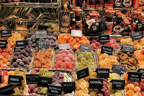 Mercado de la Boquería en Barcelona