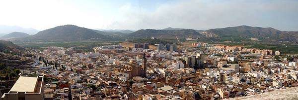 Panoramica de Sagunto en Valencia