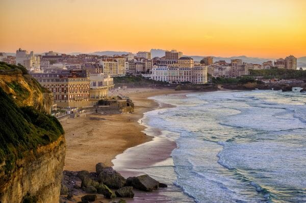 Playa en Biarritz