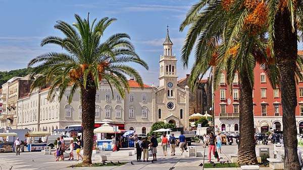 En el centro de Split, Croacia