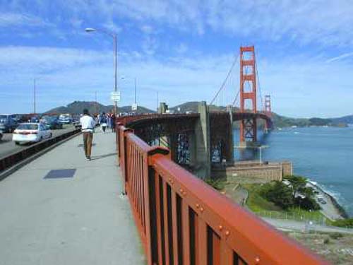 caminando golden gate