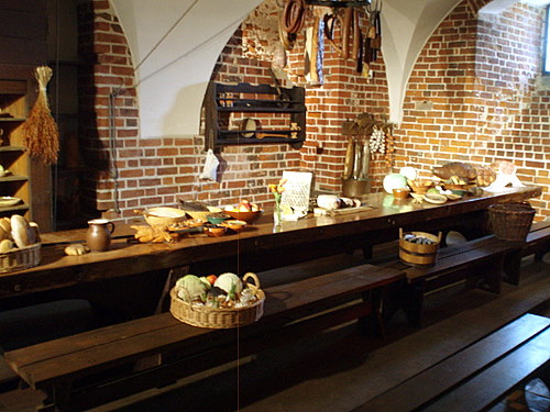 Cocina del castillo Malbork en Polonia