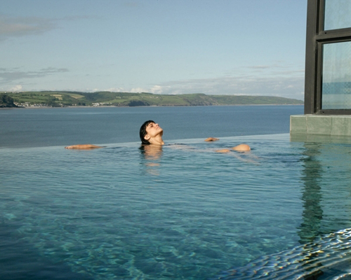 St Brides hotel spa. Infinity Pool