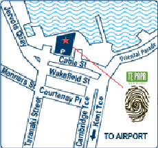 Mapa museo de Nueva Zelanda