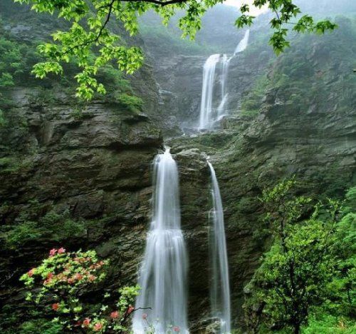 La cascada Sandiequan, Parque Natural Lushan