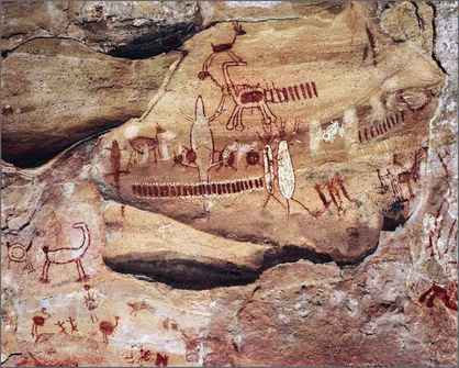 Pinturas rupestres en Serra da Capivara