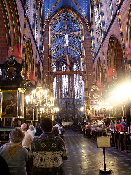 La Basílica de Santa María, en Cracovia 1 sta maria interior